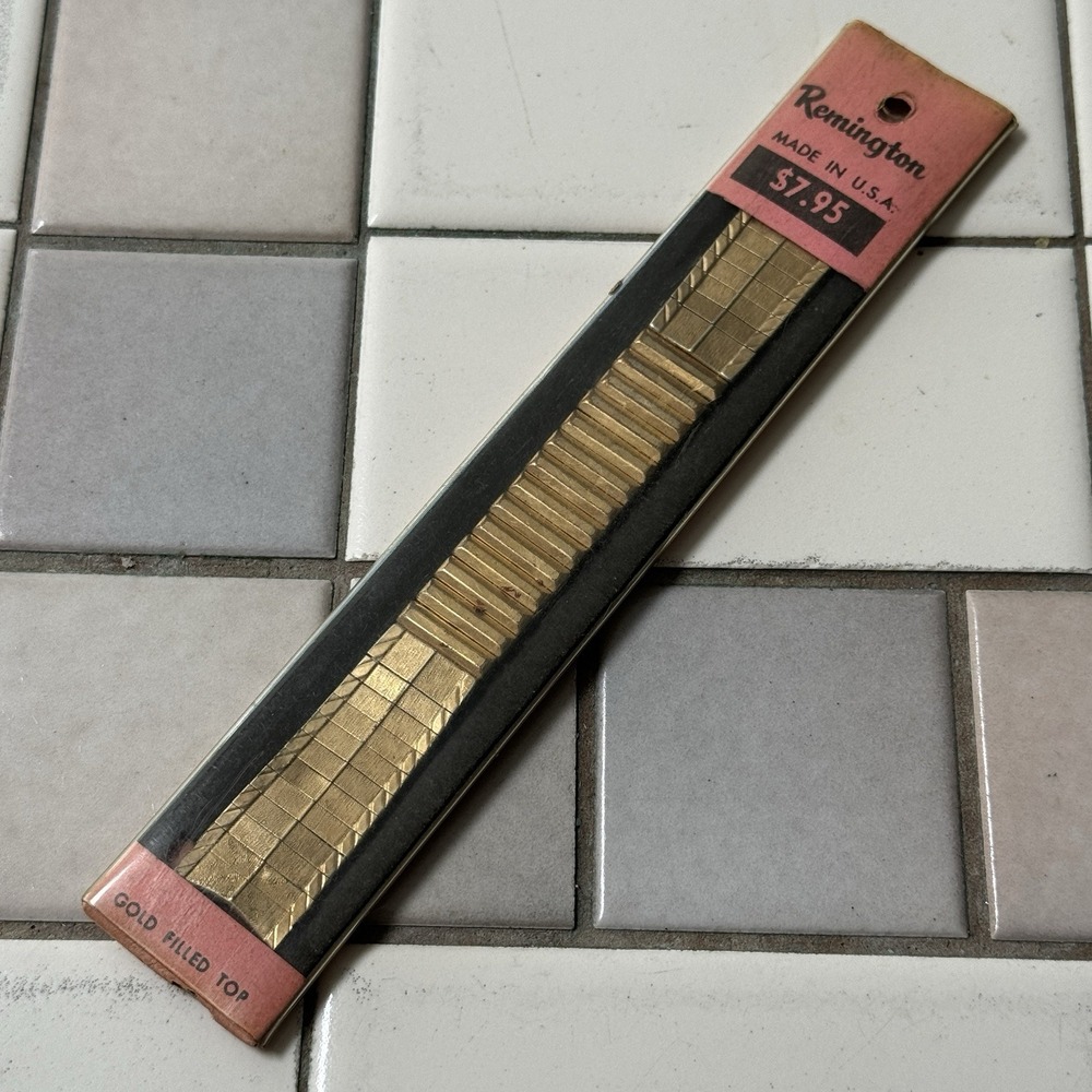Vintage Remington Gold Filled Top Expandable Wrist Watch Band
